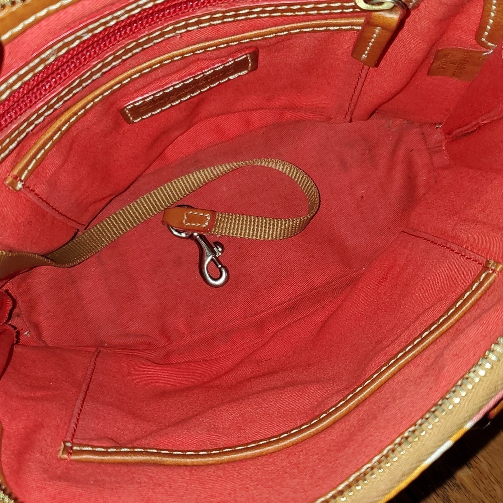 Dooney & Bourke Pomelo Bitsy Grapefruit Print Women's Bag - Orange and Pink - Picture 10 of 15